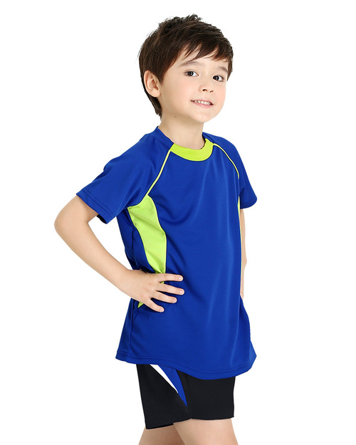 T恤訂製款幼兒園運動T-寶藍配綠 <span>PCANK-THQ-A53</span>  |商品介紹|運動服【訂製款】|幼兒園/學校運動服【訂製】夏季