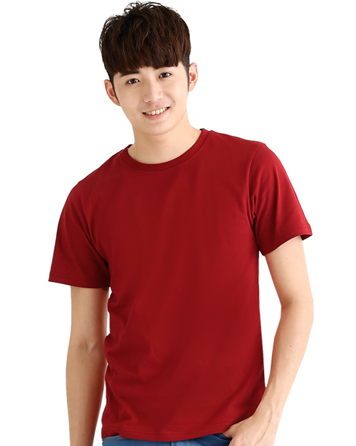 T恤純棉圓領短袖中性版-酒紅<span>TC25B-A01-219</span>