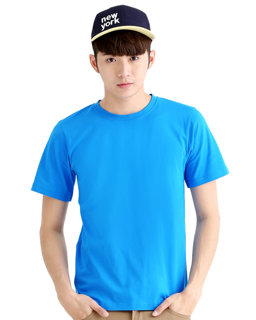 T恤純棉圓領短袖中性版-翠藍<span>TC25B-A01-221</span>
