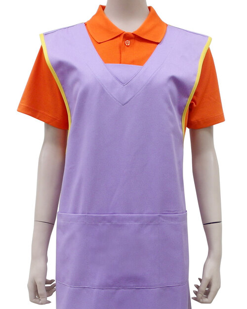 教保員圍裙/背後交叉/訂製圍裙-紫<span>APCAN-X-00029</span>  |商品介紹|圍兜【訂製款】|大人圍兜 