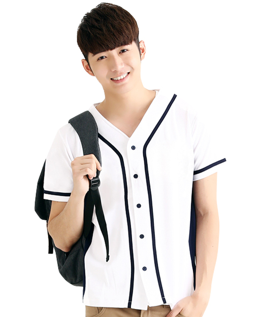 棒球服訂製-白配黑 <span>BAL-A02</span>  |商品介紹|運動服【訂製款】|棒球衣【訂製款】