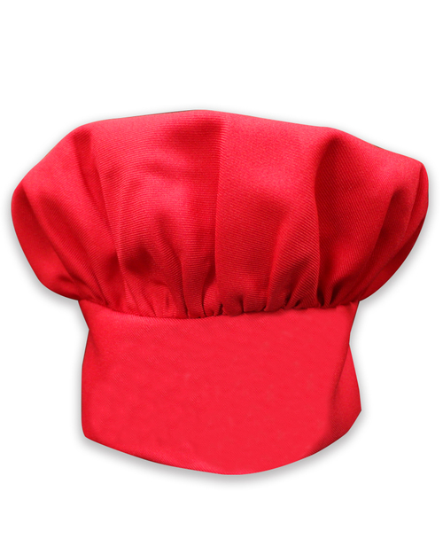 廚師帽 香菇帽 紅<span>CHD-CAN-06</span>  |商品介紹|餐飲服裝 / 廚師服 / 廚師帽|廚師帽/食品帽【訂製款】
