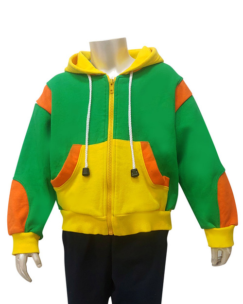 帽T外套 訂製 綠配橘黃<span>CTCANK-A-08</span>  |商品介紹|運動服【訂製款】|幼兒園/學校運動服【訂製】冬季