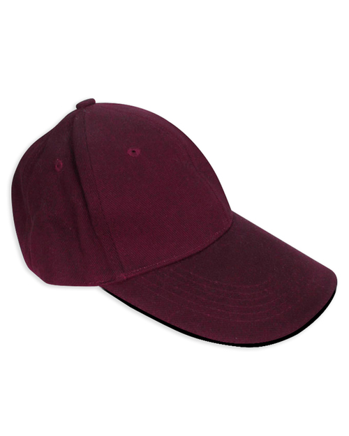 六片帽訂製/粗磨毛-棗紅夾黑<span>HBH-B-05</span>  |商品介紹|帽子【訂製款】|帽子素面款【訂製款】