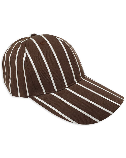 六片帽訂製/條紋咖啡<span>HST-B-03-21</span>  |商品介紹|帽子【訂製款】|帽子素面款【訂製款】