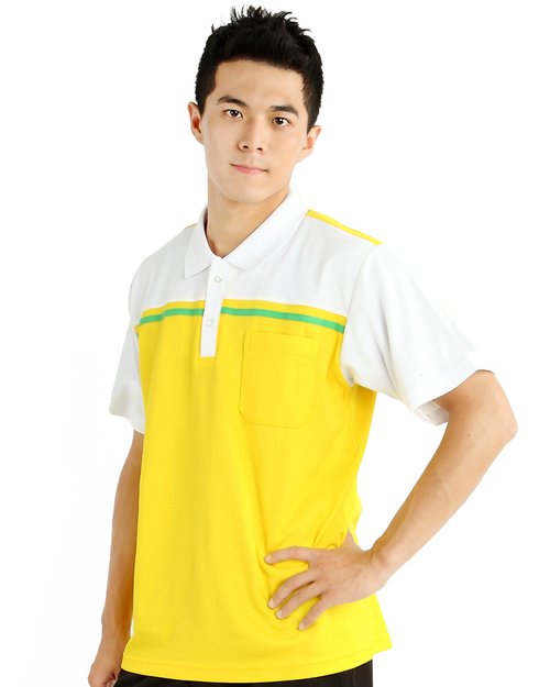 POLO衫 訂製款 有口袋 中性黃白果綠 <span>PCANB-P01-00267</span>