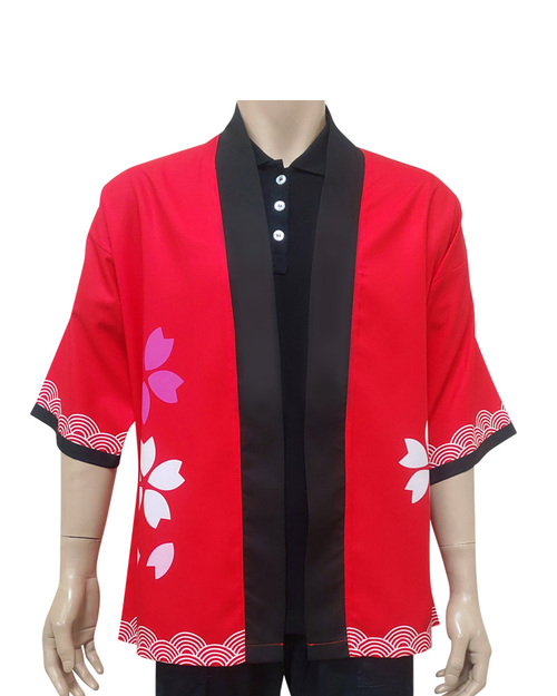 祭典服-罩衫和服-熱昇華訂製款-紅黑款 <span>SU-C04</span>  |商品介紹|昇華專區 (客戶範例) 【訂製款】|其他昇華上衣【訂製款】