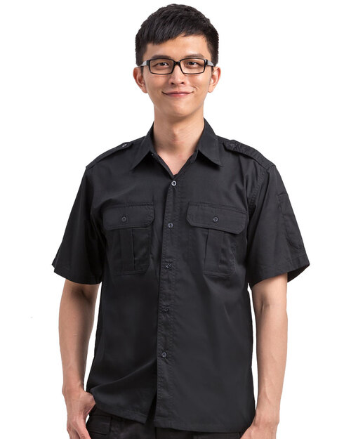 工作服短袖訂製款-黑<span>WORK-A04</span>  |商品介紹|工作服 / 專櫃服 / 襯衫【訂製款】|工作服 【訂製款】