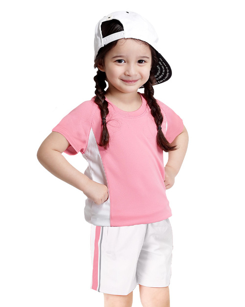 T恤訂製款幼兒園運動T-粉紅配白 <span>PCANK-THQ-B14</span>  |商品介紹|運動服【訂製款】|幼兒園/學校運動服【訂製】夏季