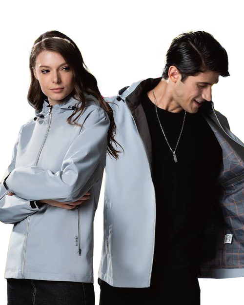 可拆帽複合精品外套-灰色 <span>11312</span>