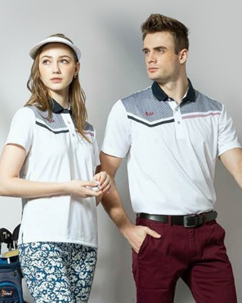 休閒POLO-TOP彈性排汗布白色<span>男版PD-T23991女版PD-T23992</span>  |商品介紹|休閒 POLO衫【現貨款】|POLO衫 WANYU短袖【現貨款】