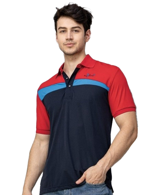 休閒POLO-超細網眼排汗布-黑配紅<span>男版PD-T24113</span>  |商品介紹|休閒 POLO衫【現貨款】|POLO衫 WANYU短袖【現貨款】