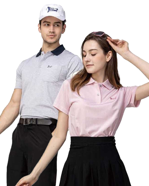 休閒POLO-TOP彈性排汗布 <span>男版PD-T24143女版PD-T24144</span>  |商品介紹|休閒 POLO衫【現貨款】|POLO衫 WANYU短袖【現貨款】