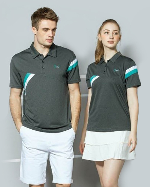 休閒POLO-FPK排汗布-灰黑<span>男版PD-T51007女版PD-T51008</span>  |商品介紹|休閒 POLO衫【現貨款】|POLO衫 WANYU短袖【現貨款】