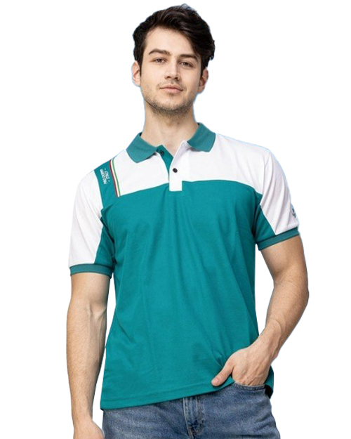 休閒POLO-細網眼排汗布-綠配白<span>男版PD-T72205</span>  |商品介紹|休閒 POLO衫【現貨款】|POLO衫 WANYU短袖【現貨款】
