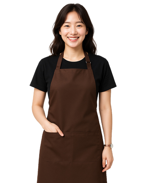 繞頸圍裙/職人圍裙/訂製圍裙-咖啡 <span>APCAN-C-00061</span>  |商品介紹|圍裙【訂製 / 現貨款】|繞頸圍裙【訂製款】