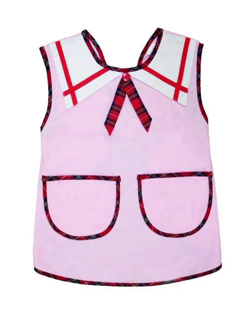 幼兒園圍兜 無袖 訂製款 粉紅造型 <span>BIC-00-19</span>  |商品介紹|圍兜【訂製款】|幼兒園圍兜 無袖