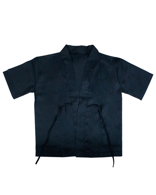 日式和服外掛 黑 正綁帶<span>CCJ-CAN-DA-11</span>  |商品介紹|餐飲服裝 / 廚師服 / 廚師帽|日式餐飲服 【訂製款】