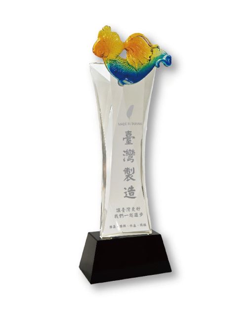 紀念獎座-柱體水晶獎牌-造型琉璃款<span>CPH-B006</span>