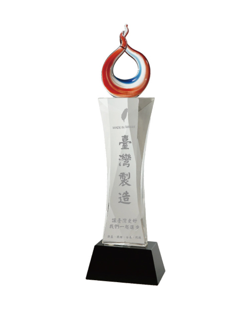 紀念獎座-柱體水晶獎牌-拉絲琉璃款<span>CPH-D014</span>  |商品介紹|獎盃/獎牌/吊牌【訂製款】|水晶獎座