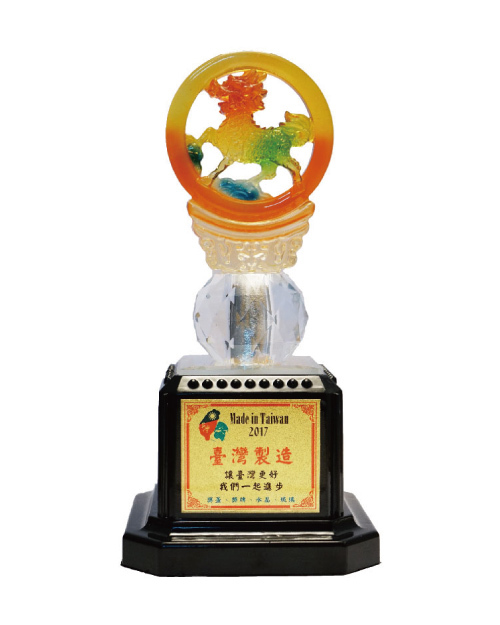 紀念獎座 水琉璃獎盃-麒麟呈祥<span>CPL-002</span>  |商品介紹|獎盃/獎牌/吊牌【訂製款】|水晶獎座