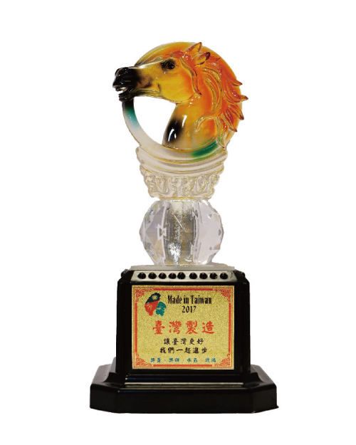 紀念獎座 水琉璃獎盃-一馬當先<span>CPL-003</span>  |商品介紹|獎盃/獎牌/吊牌【訂製款】|水晶獎座