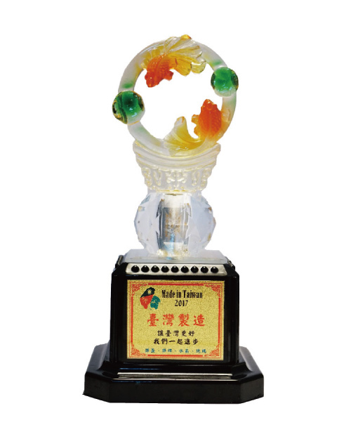 紀念獎座 水琉璃獎盃-魚來運轉<span>CPL-006</span>  |商品介紹|獎盃/獎牌/吊牌【訂製款】|水晶獎座