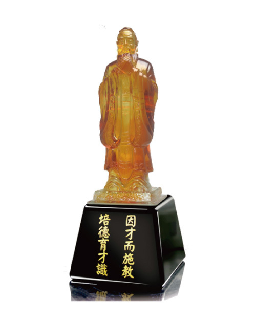 紀念獎座 琉璃獎座-至聖先師<span>E009-02</span>  |商品介紹|獎盃/獎牌/吊牌【訂製款】|琉璃獎座