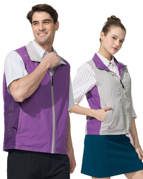 團體服樣式精選<br>雙面穿背心-紫配灰<span>PD-V33623-Style</span>  |商品介紹|團體服客製樣式訂製款式設計範例100款