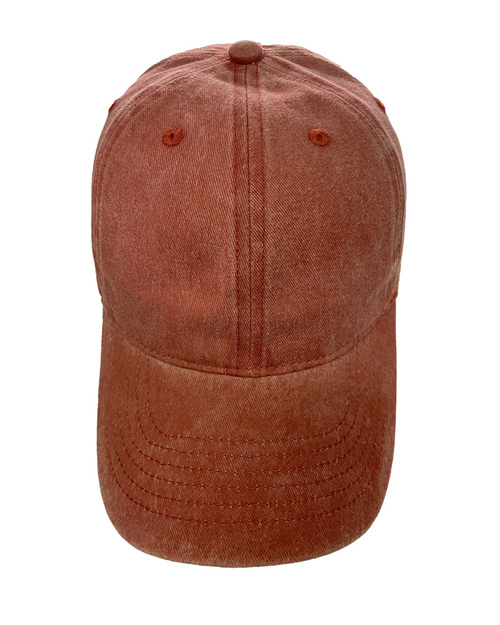 高級水洗老帽-桔色 <span>HBH-A2-08</span>  |商品介紹|帽子【現貨款】|磨毛帽
