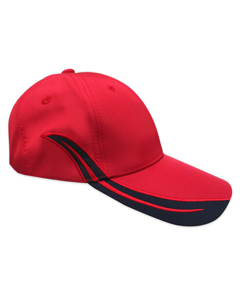春亞訪接片帽現貨-紅接深藍<span>HCY-A-06</span>  |商品介紹|帽子【現貨款】|運動造型帽