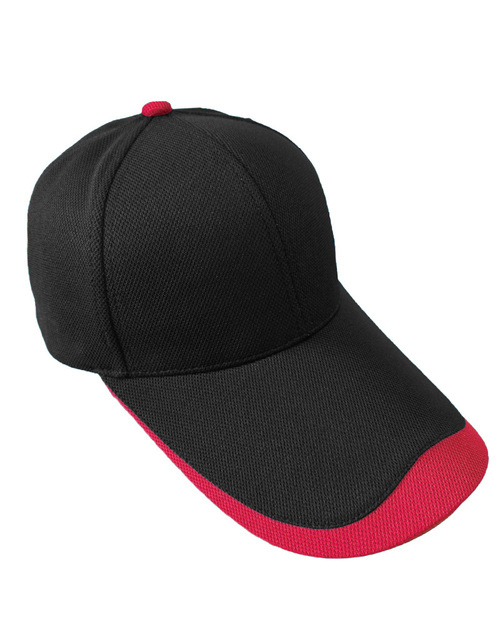 NT5兔唇六片帽-黑配紅 <span>HCY-A03-e</span>  |商品介紹|帽子【現貨款】|運動造型帽