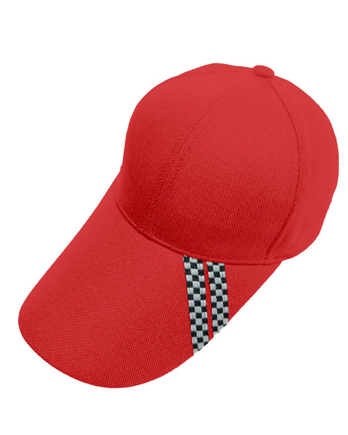 NT5二條槓六片帽-紅色 <span>HCY-B01-c</span>  |商品介紹|帽子【現貨款】|運動造型帽