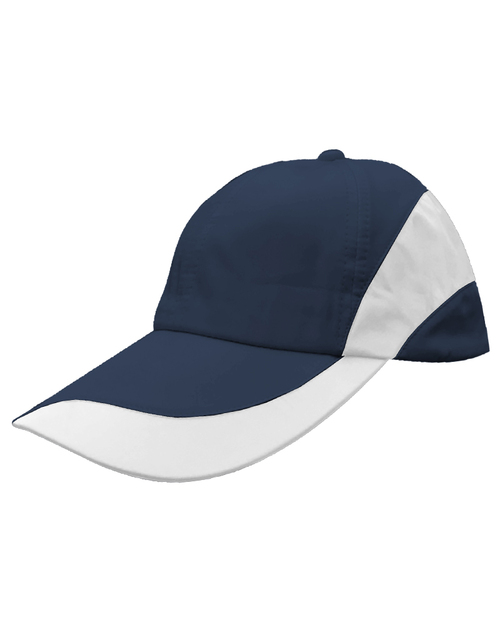 月亮眉格中點帽-深藍配白 <span>HCY-C01-06</span>  |商品介紹|帽子【現貨款】|運動造型帽