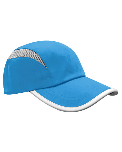 格中點走步帽-水藍配白 <span>HCY-C03-02</span>  |商品介紹|帽子【現貨款】|運動造型帽