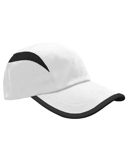 格中點走步帽-白配黑 <span>HCY-C03-07</span>  |商品介紹|帽子【現貨款】|運動造型帽