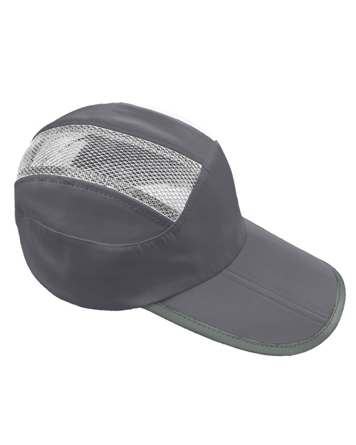春亞紡高爾夫高級三折帽-灰配白 <span>HRS-A2a-4</span>  |商品介紹|帽子【現貨款】|運動三折帽