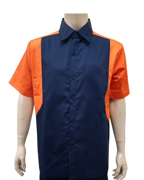 經理服短袖訂製款-橘丈青<span>MAG-A24</span>  |商品介紹|工作服 / 專櫃服 / 襯衫【訂製款】|經理服 【訂製款】