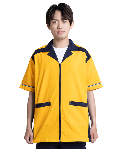 經理服短袖訂製款-黃配黑 <span>MAG-A28</span>  |商品介紹|工安 職安制服/工作服/工作褲【訂製】|經理服 【訂製款】