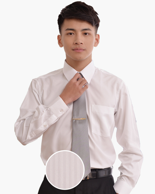 男襯衫 長袖襯衫 短袖襯衫 白底暗紋  <span> PA-801 ＃P.48</span>