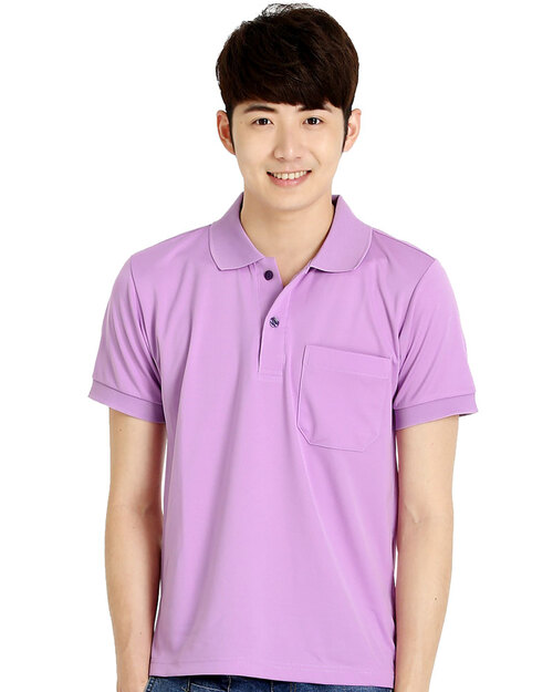 排汗POLO衫 短袖 吸引力快乾 中性 貼口袋 粉紫<span>PHQB-P01-61</span>