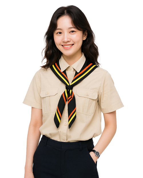 童軍領巾 黑配黃橘邊<span>SF-D01</span>