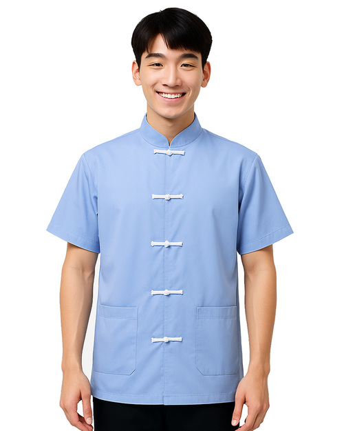 功夫裝/唐裝訂製 水藍<span>SHO-E01</span>