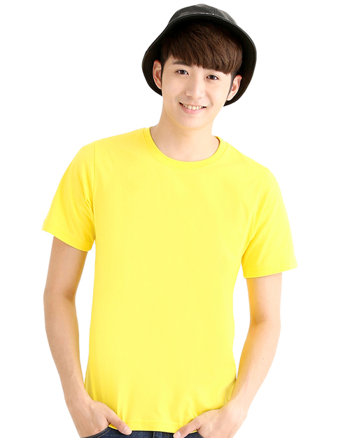 T恤純棉圓領短袖中性版-金黃色<span>TC25B-A01-213</span>