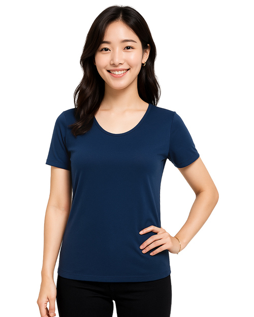 客製化T恤｜運動排汗T｜腰身圓領丈青｜<span>TCANG-A01-00235</span>