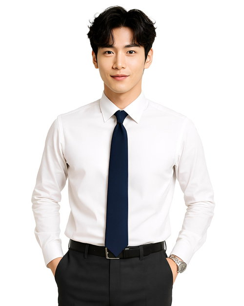 領帶現貨款｜素面標準版拉鍊款領帶 丈青 <span>TIE-BBA-02</span>  |商品介紹|領巾 / 頭巾 / 領帶 / 剪髮巾【訂製 / 現貨款】|領帶【現貨/訂製款】