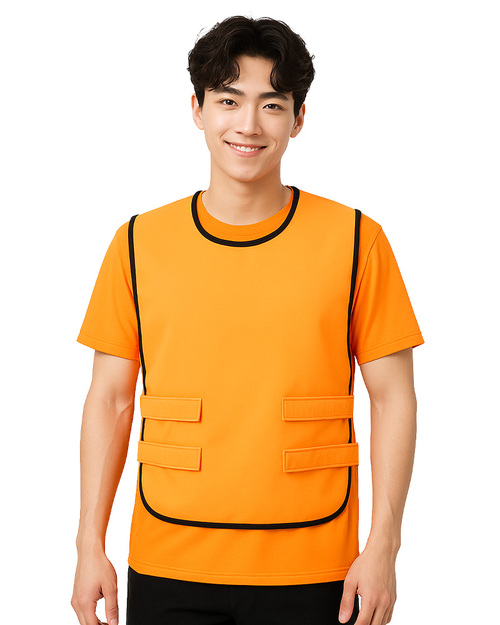 號碼背心｜魔鬼氈訂製款｜桔色｜<span>VCAN-A-05</span>