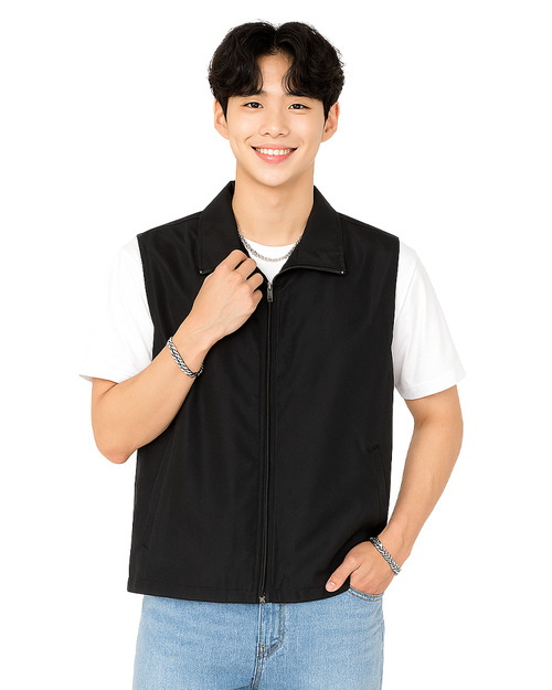 休閒背心選舉背心｜加內裡 訂製款｜黑色｜<span>VCAN-D-10</span>