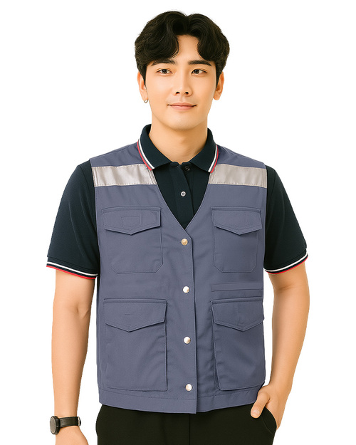 多口袋反光工作背心｜加內裡款｜<span>VCAN-C-08</span>