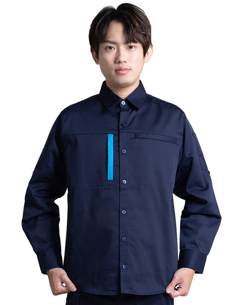 工作服長袖訂製-丈青<span>WORK-B09</span>  |商品介紹|工安 職安制服/工作服/工作褲【訂製】|工作服 【訂製款】
